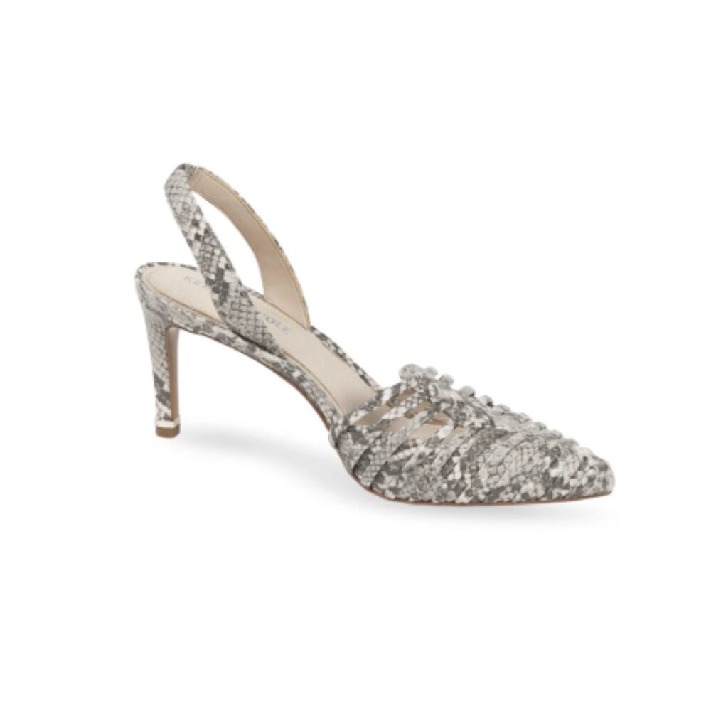 NWB Kenneth Cole Riley Snake Print Slingback sz 8